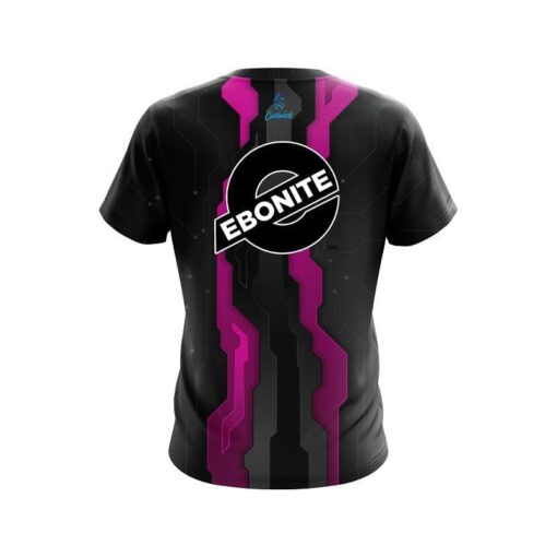 Ebonite Sport Technology Pink CoolWick Bowling Jersey - Image 2