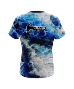Alternative view of Hammer Blue Marble Onyx CoolWick Bowling Jersey
