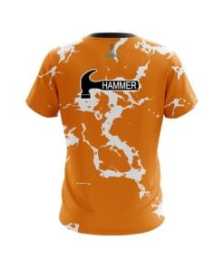 Alternative view of Hammer Orange Shock CoolWick Bowling Jersey