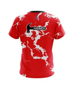 Alternative view of Hammer Red Shock CoolWick Bowling Jersey