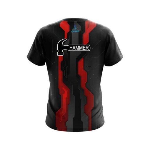 Hammer Sport Technology Red CoolWick Bowling Jersey - Image 2