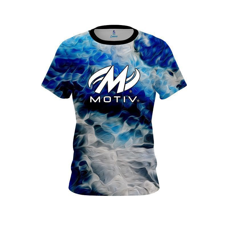 Motiv Blue Marble Onyx CoolWick Bowling Jersey
