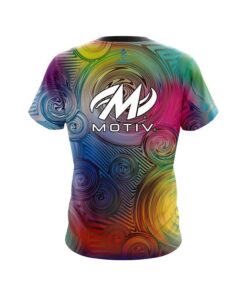 Alternative view of Motiv Blurry Vortex CoolWick Bowling Jersey