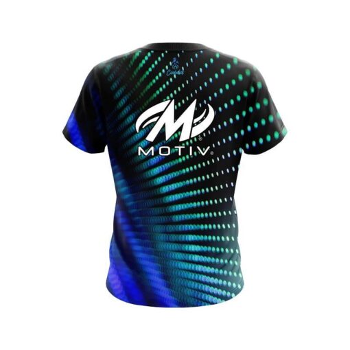 Motiv Electronic Wave Aqua CoolWick Bowling Jersey - Image 2