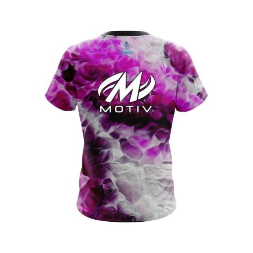 Motiv Pink Marble Onyx CoolWick Bowling Jersey - Image 2