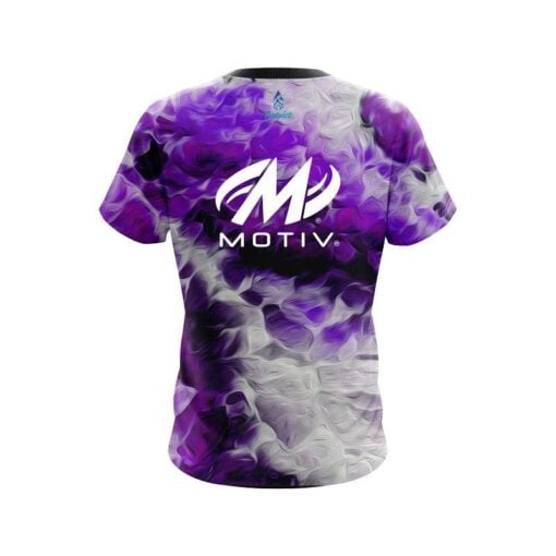 Motiv Purple Marble Onyx CoolWick Bowling Jersey - Image 2