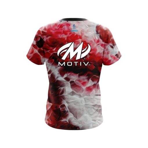 Motiv Red Marble Onyx CoolWick Bowling Jersey - Image 2