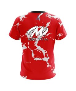 Alternative view of Motiv Red Shock CoolWick Bowling Jersey