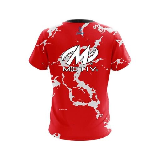 Motiv Red Shock CoolWick Bowling Jersey - Image 2