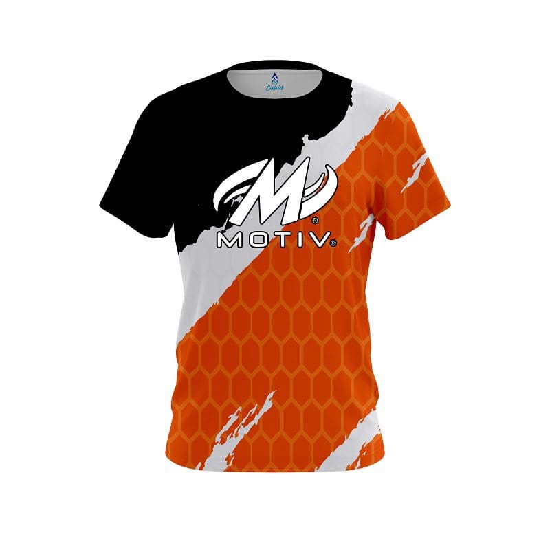 Motiv Split Power Orange CoolWick Bowling Jersey