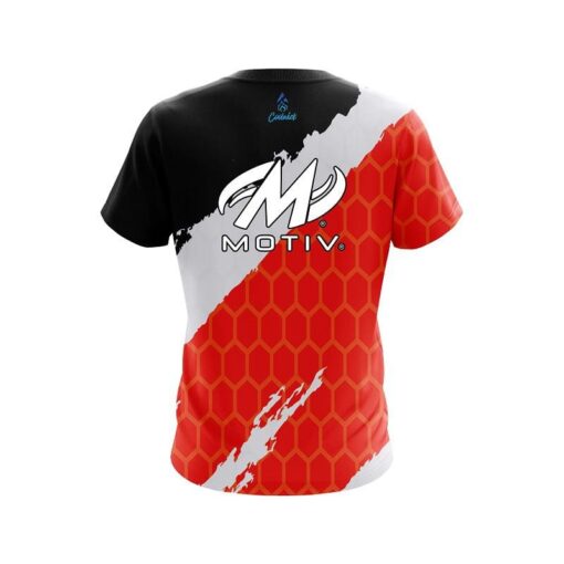 Motiv Split Power Red CoolWick Bowling Jersey - Image 2