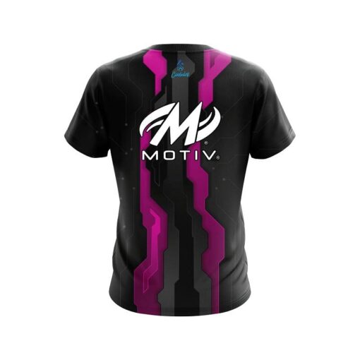 Motiv Sport Technology Pink CoolWick Bowling Jersey - Image 2