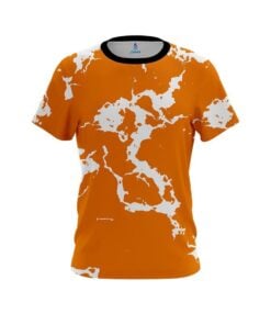 Plain Orange Shock CoolWick Bowling Jersey