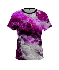 Plain Pink Marble Onyx CoolWick Bowling Jersey
