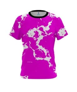 Plain Pink Shock CoolWick Bowling Jersey