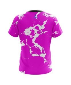 Alternative view of Plain Pink Shock CoolWick Bowling Jersey