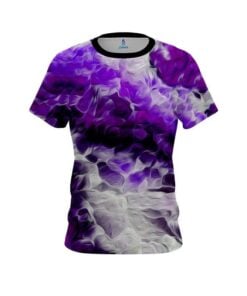 Plain Purple Marble Onyx CoolWick Bowling Jersey