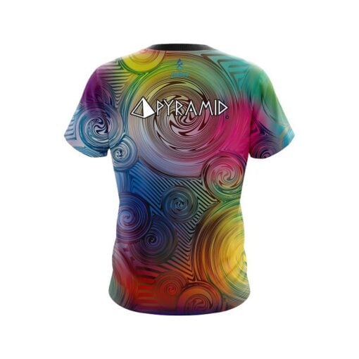 Pyramid Blurry Vortex CoolWick Bowling Jersey - Image 2