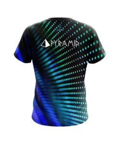 Alternative view of Pyramid Electronic Wave Aqua CoolWick Bowling Jersey