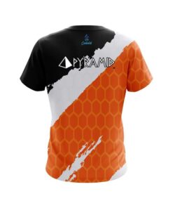 Alternative view of Pyramid Split Power Orange CoolWick Bowling Jersey