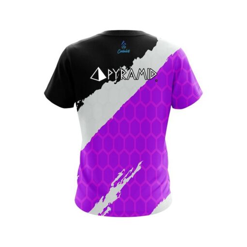 Pyramid Split Power Purple CoolWick Bowling Jersey - Image 2