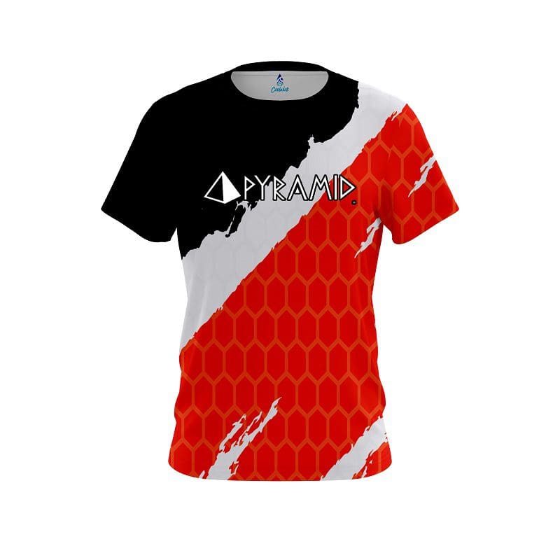 Pyramid Split Power Red CoolWick Bowling Jersey