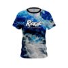 Radical Blue Marble Onyx CoolWick Bowling Jersey