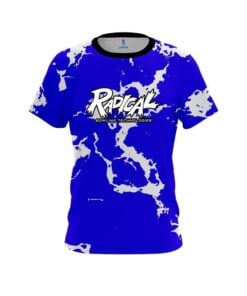 Radical Blue Shock CoolWick Bowling Jersey