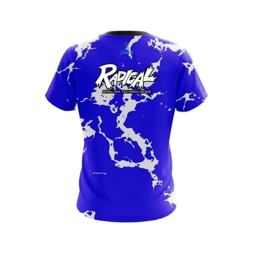 Radical Blue Shock CoolWick Bowling Jersey - Image 2