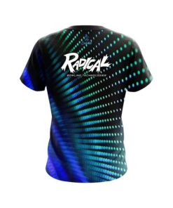 Alternative view of Radical Electronic Wave Aqua CoolWick Bowling Jersey