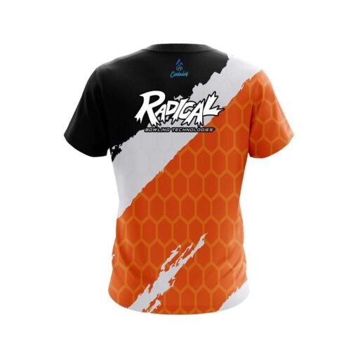 Radical Split Power Orange CoolWick Bowling Jersey - Image 2