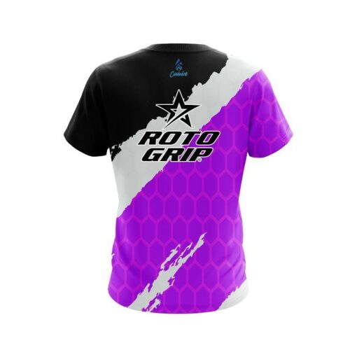 Roto Grip Split Power Purple CoolWick Bowling Jersey - Image 2