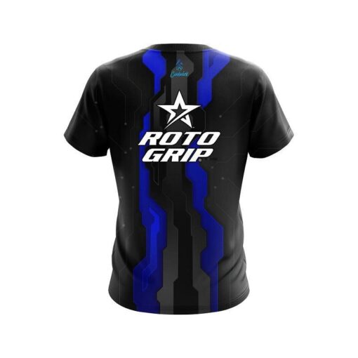 Roto Grip Sport Technology Blue CoolWick Bowling Jersey - Image 2