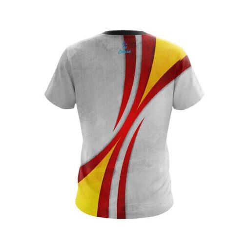 Plain Spike Red CoolWick Bowling Jersey - Image 2