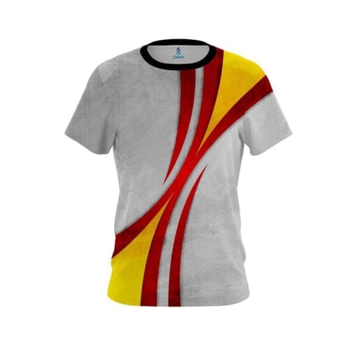 Plain Spike Red CoolWick Bowling Jersey