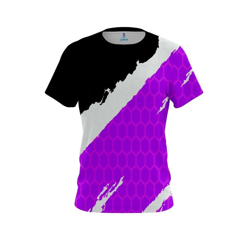 Plain Split Power Purple CoolWick Bowling Jersey