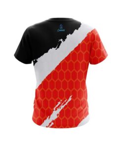 Alternative view of Plain Split Power Red CoolWick Bowling Jersey
