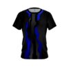 Plain Sport Technology Blue CoolWick Bowling Jersey