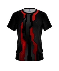 Plain Sport Technology Red CoolWick Bowling Jersey