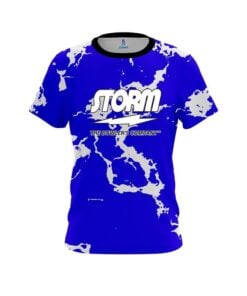 Storm Blue Shock CoolWick Bowling Jersey