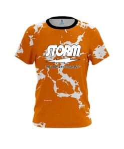 Storm Orange Shock CoolWick Bowling Jersey