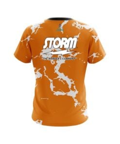 Alternative view of Storm Orange Shock CoolWick Bowling Jersey