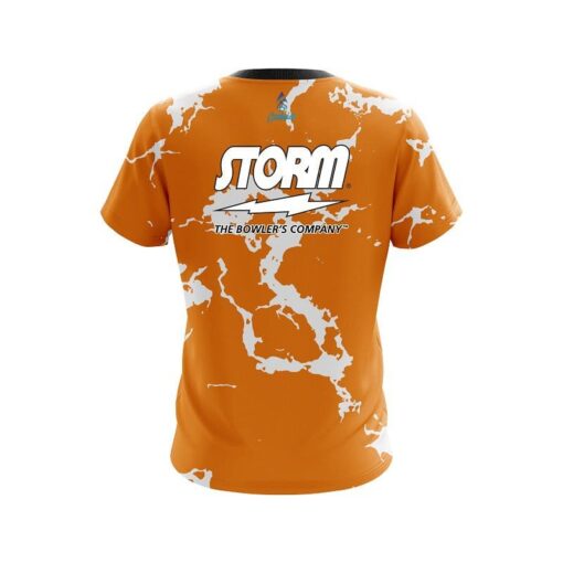 Storm Orange Shock CoolWick Bowling Jersey - Image 2
