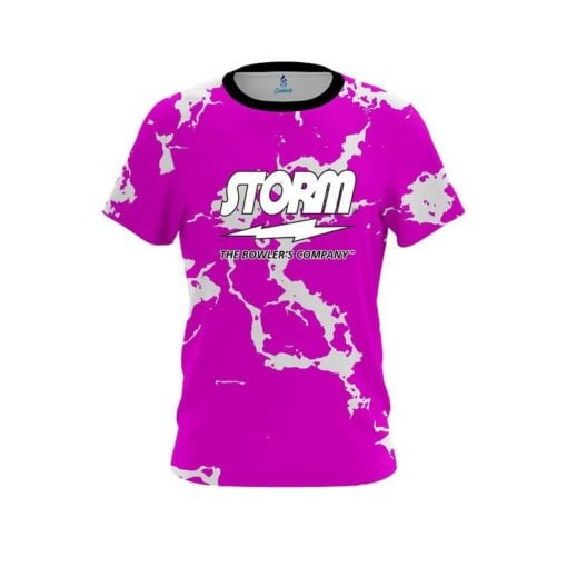 Storm Pink Shock CoolWick Bowling Jersey