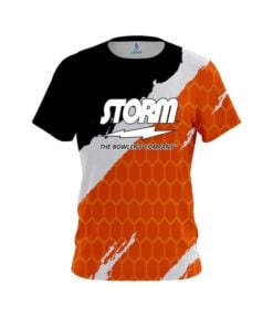 Storm Split Power Orange CoolWick Bowling Jersey