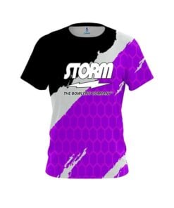 Storm Split Power Purple CoolWick Bowling Jersey