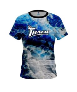 Track Blue Marble Onyx CoolWick Bowling Jersey