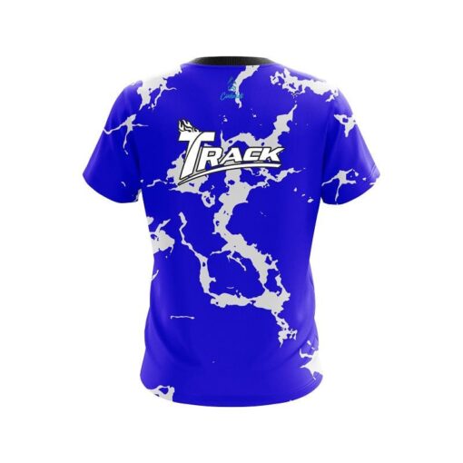 Track Blue Shock CoolWick Bowling Jersey - Image 2