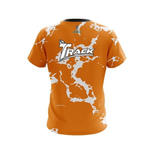 Track Orange Shock CoolWick Bowling Jersey - Image 2