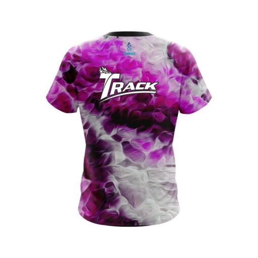 Track Pink Marble Onyx CoolWick Bowling Jersey - Image 2